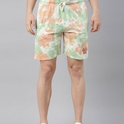 Joven Men Green Tie & Dye Shorts-picture-19
