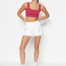 Trendyol Women Mid-Rise Sports Shorts-image-113