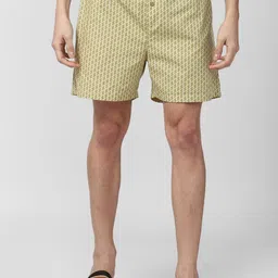Peter England Men Yellow Printed Pure Cotton Boxers-picture-53