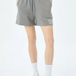 Koton Women Regular Fit Mid-Rise Cotton Shorts-image-41