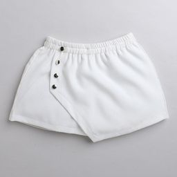 AWW HUNNIE Girls Loose Fit Low-Rise Asymmetric Skorts-image-69