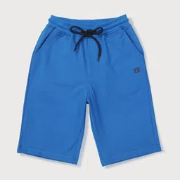Gini and Jony Boys Blue Solid Regular Shorts-image-49