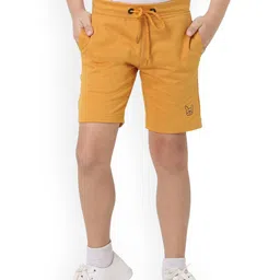 Jack & Jones Boys Yellow Solid Shorts-image-99