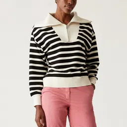 Marks & Spencer Women Cotton High-Rise Chino Shorts-image-91