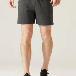 Domyos By Decathlon Men Charcoal Mid-Rise Fitness Training Shorts-image-11