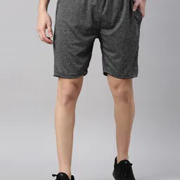 Maniac Men Black Slim Fit Sports Shorts-image-81