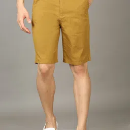Bushirt Men Mid-Rise Pure Cotton Chino Shorts-image-60