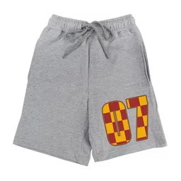 Harry Potter by Wear Your Mind Boys Grey & Yellow Harry Potter Printed Shorts-image-96