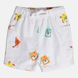 MINI KLUB Boys Conversational Printed Cotton Regular Shorts-14