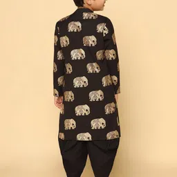 KISAH Boys Ethnic Motifs Printed Regular Kurta With Dhoti Pants image 3