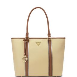 LAVIE Signature Striped Las Vegas Structured Oversized Shoulder Bag image 3