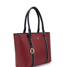 LAVIE Signature Striped Las Vegas Structured Oversized Shoulder Bag image 4