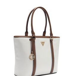 LAVIE Signature Striped Las Vegas Structured Oversized Shoulder Bag image 4