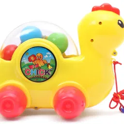 Pull Along Chick Toy - Yellow For Kids-20