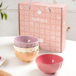 Ceramic Serving Bowl Pastel Gloss Finish Ceramic Bowl Set-9