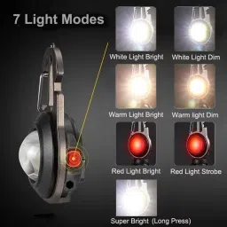 skyvokes Small Flashlights, 500Lumens Bright Rechargeable Keychain Mini Flashlight LED Front Light image 5