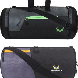 20 L Gym Duffel Bag - GYM DUFFLE BAG FOR INDOOR OUTDOOR SPORTS - Green, Black, Grey-image-54