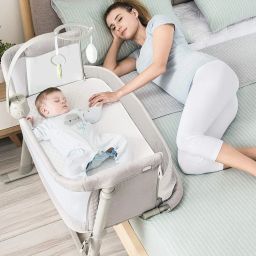 Cradella Baby Swing Crib Cradle for NewBorn Baby Bassinet 9 Height Adjustment-21