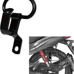 AX-TP-H1 Pack of 1 Universal Bike Pillion Hook for All Bikes (Black) Rear Mount Towing Hook-image-69