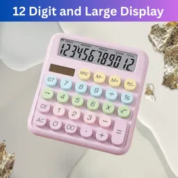 Desktop Calculator, 12-Digit Large LCD and Large Buttons for Office, Homes U265 Basic Calculator-15