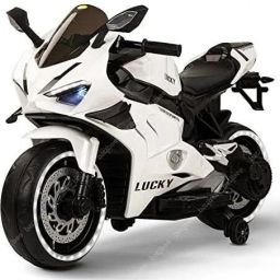 lucky bike kids white Bike Battery Operated Ride On-image-33