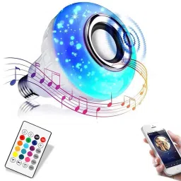 Teksqr Smart LED Music Play Bulb With 24 Keys Remote Control 10 W Bluetooth Home Audio Speaker-58