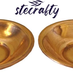 Plated Copper Small Pooja Katori/Mini Bhog Patra/Tea Light holder / Chutney Plate-10