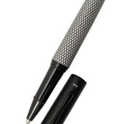 Advocate Logo Clip with Check Pattern German Fittel Refill Blue Ink Roller Ball Pen-image-31