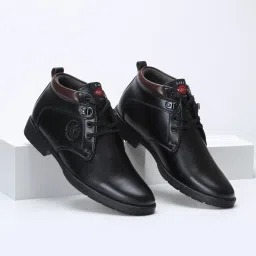 Casul Formal Outdoor Fashion Shock Absorbing Long-Lasting Dress Uniform Padded Boots For Men-image-41