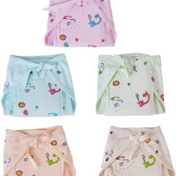New born baby cotton cloth diaper nappy Padded Pack of 5 (12-18 Month Babies)-21