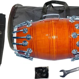 Full Tool Kit Dholak With Bag ,Balt ,key And Masala Packit Nut & Bolts Dholak-36