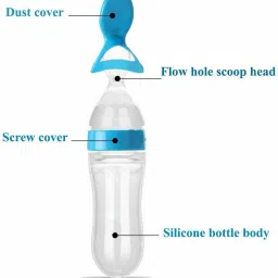 chicbunny Presents High Quality Fruit Nibbler juicer Silicone Spoon Bottle with Teether Teether and Feeder image 5