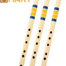 C SCALE 19 INCHES NATURAL MEDIUM BAMBOO FLUTE PACK OF 3 Bamboo Flute (48 cm Bamboo Flute-17