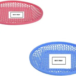 High Quality Plastic Unbreakable 100% Food Grade Roti Tray Tray PACK OF 2 Tray-picture-25