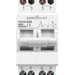 amiciSmart Dual Power Manual Control Transfer Switch, 63A (Single Phase) Smart Switch image 3