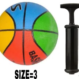 Junior's Basketball With Pump Basketball - Size: 3-image-4