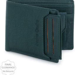 Men Casual, Ethnic, Evening/Party, Travel, Formal, Trendy Green Artificial Leather Wallet - Regular Size-image-26