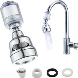 Faucet Filter Multi Use Versatile Durable ABS Design Faucet Function Diverter-12