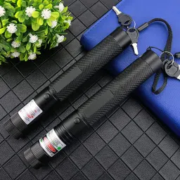 XTRDT 5mw Green Laser Pointer (301),Light +18650 Battery+ Charger, for office-18