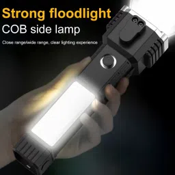 rectitude Multifunctional LED Safety Lamp Breaking Hammer Emergency Hiking with Side Light Torch image 4