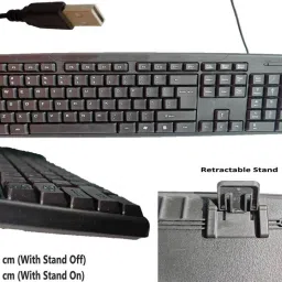 ANJO 9in1 Combo Wired Keyboard-Wireless Mouse-Pad-USB Hub-Cleaner-LED-Ext. Cable-OTG Combo Set image 2