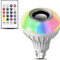 NKL Smart Bulb with Wireless Remote for HomRGB Smart LED Bulb Bluetooth e, Living Room, Bedroom Bulb Bluetooth Speaker Wireless Music Playing Light Lamp 20 W Bluetooth Speaker Speaker Mod-10