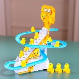 Automatic Duck Slide Toy – Climbing Track with Music, Lights & 3 Ducks-image-41