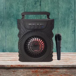 Clairbell Bluetooth Speaker with Karaoke Mic, 6Hrs Playtime Support SD Card/Aux/USB Z278 5 W Bluetooth Party Speaker-image-52