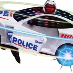Police Car for Kids with Light & Sound,360 Degree Rotating Bump and Go Action-image-40