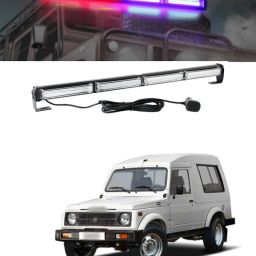 COB LED 24inch Flashing Strobing Modes Warning Vehicle Strobe Light Bar Kit. 72W Bright Linear LED Strobe Signal Light Bar a135 Car Fancy Lights-image-67