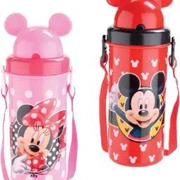 Flipper ipper Bottle for school kids - Mickey & Minie Mouse Cartoon 500 ml Water Bottles-image-35