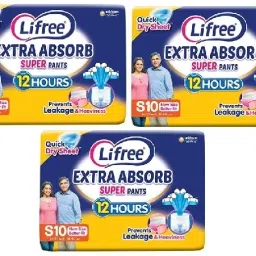 Extra Absorb Super Pants Small (Waist Size: 24-33 Inch) 30 Count, Pack of 3 - S-image-57