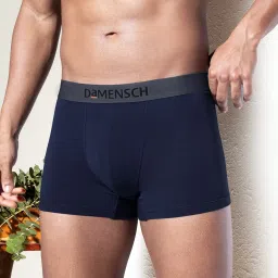 Deo-Soft Anti-Bacterial Navy Solid Men Trunk-picture-19