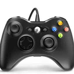 gamnik Xbox 360 Wired Controller for Xbox 360 with Dual-Vibration Turbo for Microsoft Xbox 360/360 Slim and PC Windows 7,8,10 Joystick-18